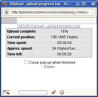 Внешний вид XUpload