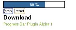 Внешний вид Progress Bar Plugin